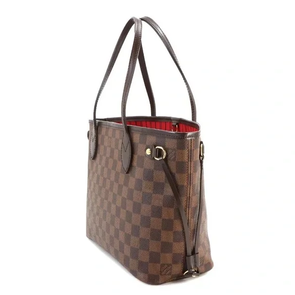 Authentic Louis Vuitton NEW Neverfull PM damier ebene red cherry lining 🍒 - Picture 6 of 12